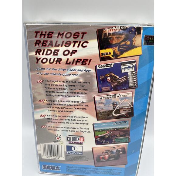 Formula One World Championship: Beyond the Limit (Sega CD, 1994) Complete CIB - Picture 2 of 8